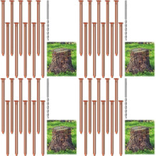 40pcs Copper Nails for Killing Trees Stump Root, 3.15 Inch Long Pure Copper Nails Bulk with Drill, Stump Removal Spikes