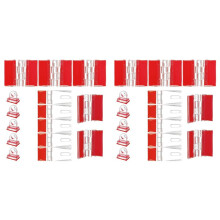 Acrylic Hinges Kit,30Pcs Self Adhesive Buckles Set No Need to Punch Plastic DIY Piano Hinge Door Buckle for Box