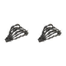 2X Hair Clip with Skull Design for Women'S Hair Styling, Medium Metal Hair Claw Clips, Halloween Hair Accessories