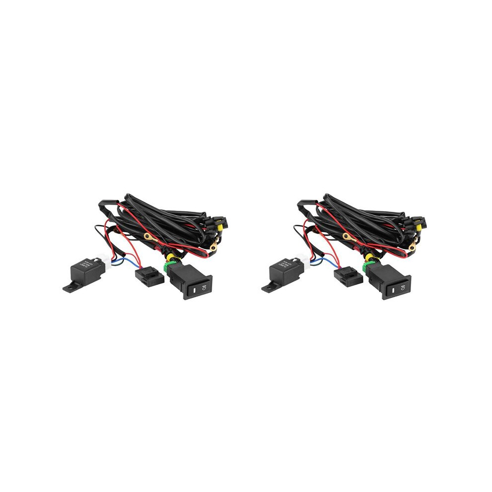 2X 12V Universal Car Led Fog /Off Wiring Harness Fuse Relay Kit Fog Wiring Light 4713122518914