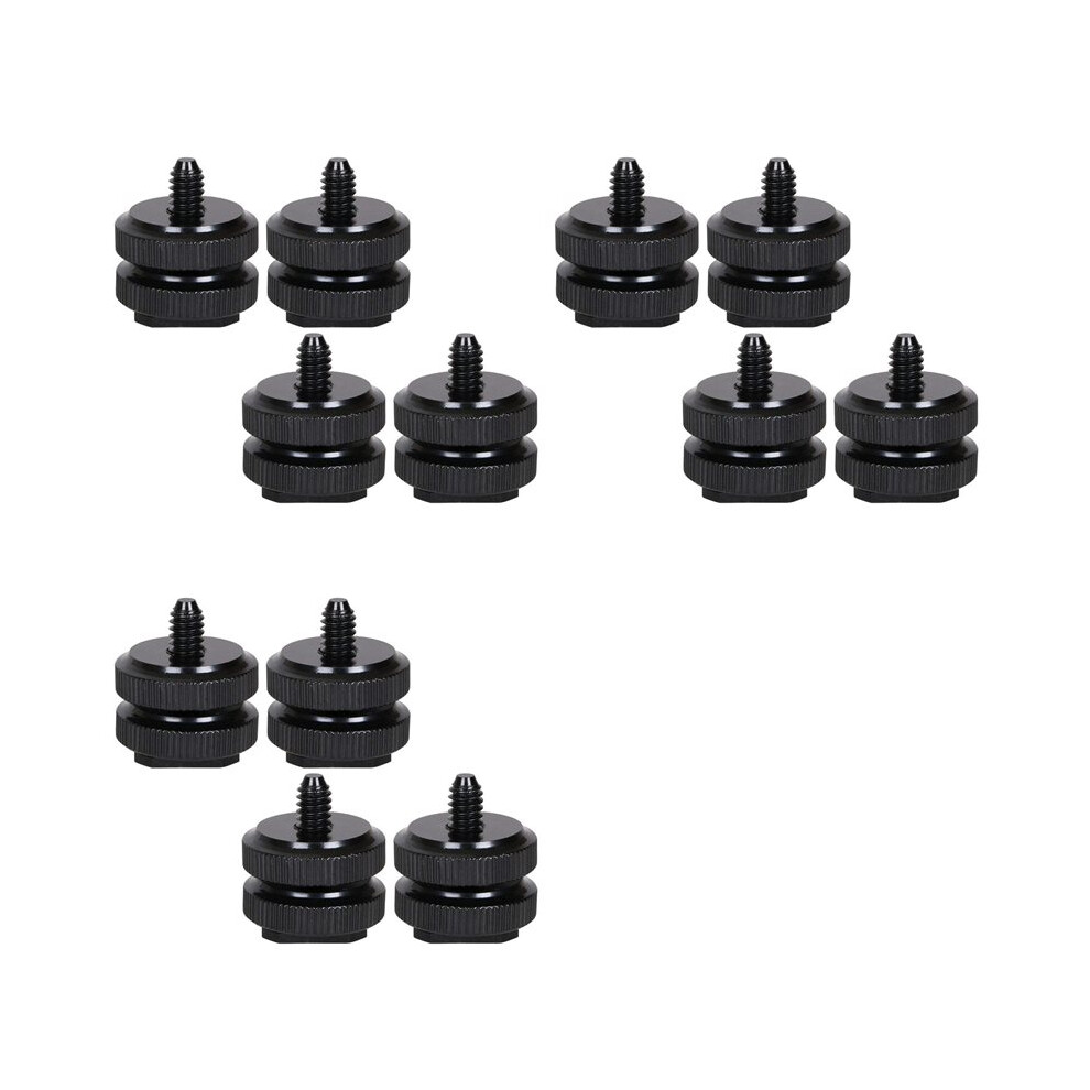 Camera Hot Shoe Mount To 1/4Inch-20 Tripod Screw Adapter,Flash Shoe Mount For Dslr Camera Rig (Pack Of 12) 6032296076814