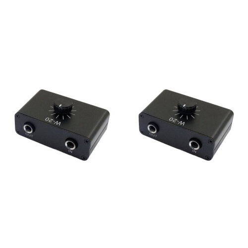 2X Musical Instrument Dynamic Microphone Volume Adjustment Attenuation Controller 1/4inTRS 6.35mm Interface