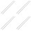 3Mmx250Mm Round Shape Solid Acrylic Rod Pmma Extruded Bar Clear 8Pcs 2