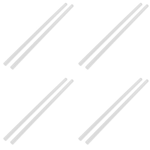 3Mmx250Mm Round Shape Solid Acrylic Rod Pmma Extruded Bar Clear 8Pcs 1