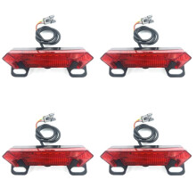 4X E-Bike Tail Light 36-60V Electric Bicycle Rear Light Ultra Bright Turn Signal Cycling Tail Lamp
