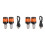 4Pcs Electric Scooter Handlebar Lights, LED Warning Light,Waterproof Turn Signal Lights 1