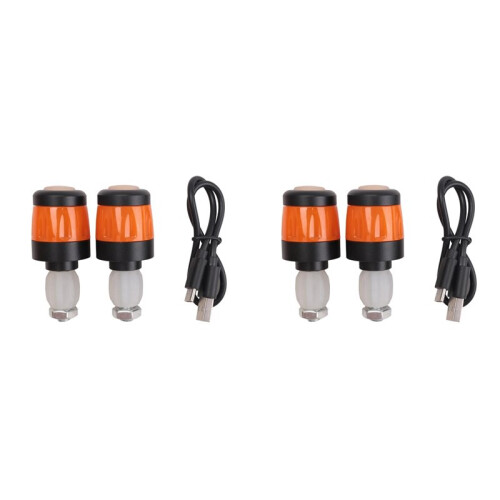 4Pcs Electric Scooter Handlebar Lights, LED Warning Light,Waterproof Turn Signal Lights