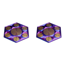 2X MWO Polarisatie Schijf MultiWave Oscillator Antenne Lakhovsky Vergulde Schijf Opladen Zuiverende