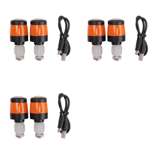 6Pcs Electric Scooter Handlebar Lights, LED Warning Light,Waterproof Turn Signal Lights