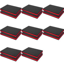 16PCS Customizable EPE Foam Sheets for Toolbox Organization, Shock-Absorbing Protection 400x300x25mm