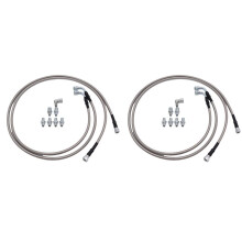 4pcs 52In Length Oil Pipe SS Transmission Cooler Hose Lines Kit TH350 700R4 TH400 for Chevy ,