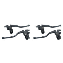 2X Black Brake & Clutch Lever Cable Front Brake Handlebar Clutch Lever for CG125 125 150 Pit Dirt