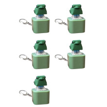 5X Frog Croaking Fidget Toy Keychain with Lights Rechargeable Stress Reliever Anxiety Sensory Animal Sound Button Toy