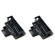 2X New 1.27mm JTAG Adapter Board Standard JTAG Interface 2.54mm 20 Pins to 1.27mm 10 Pins Support JLINK/SWD