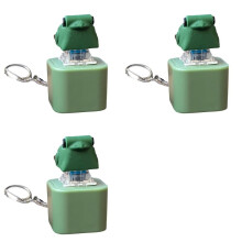 3X Portachiavi Giocattolo A Forma di Rana Gracidante con Luci, Ricaricabile, Antistress, Antiansia, Giocattolo Sensoriale, Divertente, con Suono di