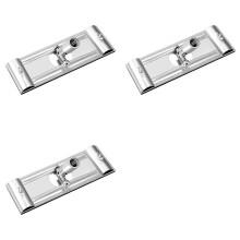 3X Klappsicherer Trockenbau-Stangenschleifkopf mit Schnellverschlussclips, Universalgewinde zum Schleifen Von Wänden und Decken