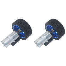 2X 6V Kits Hobby RC Voertuig Tandwielmotoren Robotonderdelen 65mm Wielset 60 RPM Tandwielmotoren voor Robot Speelgoedauto