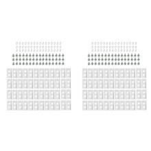 96PCS Replacement Blades for Luba & Yuka All Series Replacement Robotic Lawnmower Blades Silver