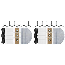36PCS for Tapo RV30 Max /RV30 Max /RV20 Max /RV20 Max Vacuum Parts Main Side Brush Filters Mop Cloth Dust Bags