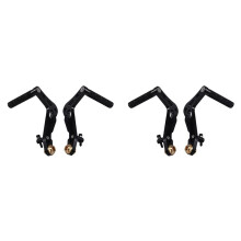2X Pédales de Karting de Course Réglables pour Moto, Frein, Accélérateur, Repose-Pieds.