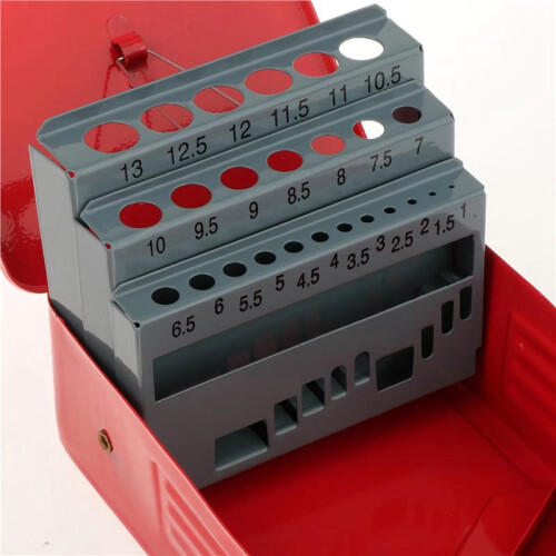 75pcs Twist Drill Bit Case Drill Bit Dispenser Organizer, Empty Drill Bit Index Box Storage Case 2