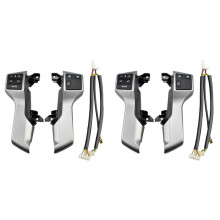 2X Interruttore di Controllo del Volante Multifunzione per Auto 84250-60160 per Land Prado 150 GRJ150 KDJ150 Grigio
