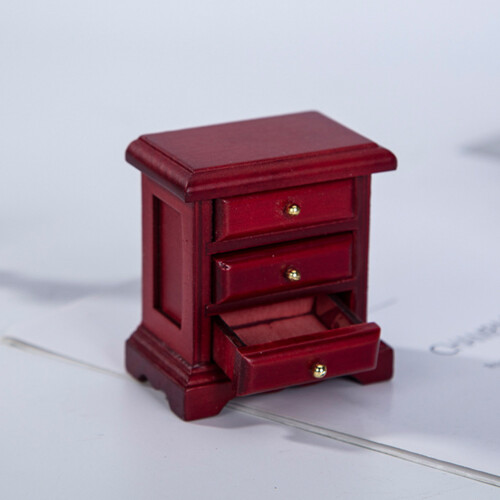 Bedside Table Model Mini Kastje Poppenhuis Meubels Accessoires 2