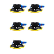 5pcs 4.5Inch 125Mm Concave Vacuum Cup Heavy Duty Hand Pump Suction Cup with M6 Threaded Stud for Cars