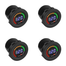 4X 12V Universele Auto Motor Boot LED Digitale Voltmeter Paneel Voltmeter Monitor Gauge Display Auto Accessoires