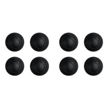 8PCS Moon Chair Foot Cover Outdoor Chair Foot Protectors Stabilizing Rubber Feet Pad Camping Part Black