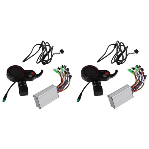 2X TF100 LCD Display Dashboard 5PIN+36V/48V 350W Controller Kit for Electric Scooter Electric Bicycle