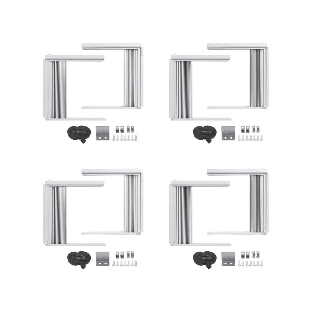 4X Window Air Conditioner Side Panels With Frame, Adjustable Insulation Ac Side Panel,Frame Included 4712080445157