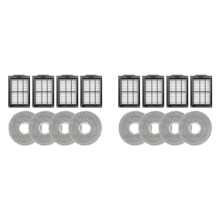 8X Pièces de Rechange pour Aspirateur Robot 3i P10 Ultra, Ensemble D'Accessoires avec Filtre HEPA et Chiffon de Nettoyage