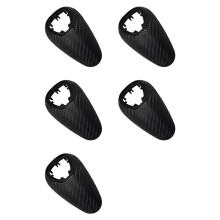 5X Car Shift Knob Cover Trim for M2 F87 M3 F80 M4 F82 F83 M5 F10 Woven Carbon Fiber