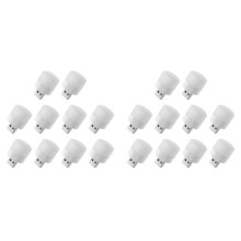 20Pcs USB Night Light Eye Protection Book Reading Light USB Plug Computer Mobile Power LED Night Lamp,White Light