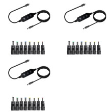 3X USB C Till Power Boost-Kabel Typ C Till PD 65W Snabbladdningskabel Justerbar 5V/9V/12V/15V/20V Boost-Omvandlare