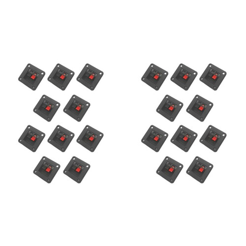 20pcs Speaker Terminal Board, Connector Plates for Audio System Enhancements and DIY Projects 1