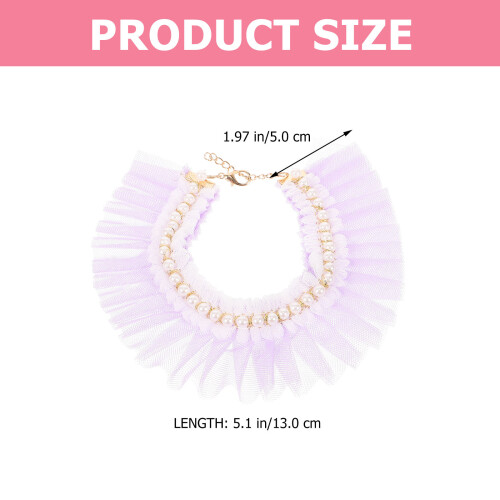 Polyester Paarse Kat En Puppy Verstelbare Halsband 1