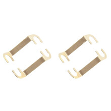 4X Speaker Four-Position Junction Box Connecting Piece Pure Copper Curved Piece DIY Audio Accessories Gold