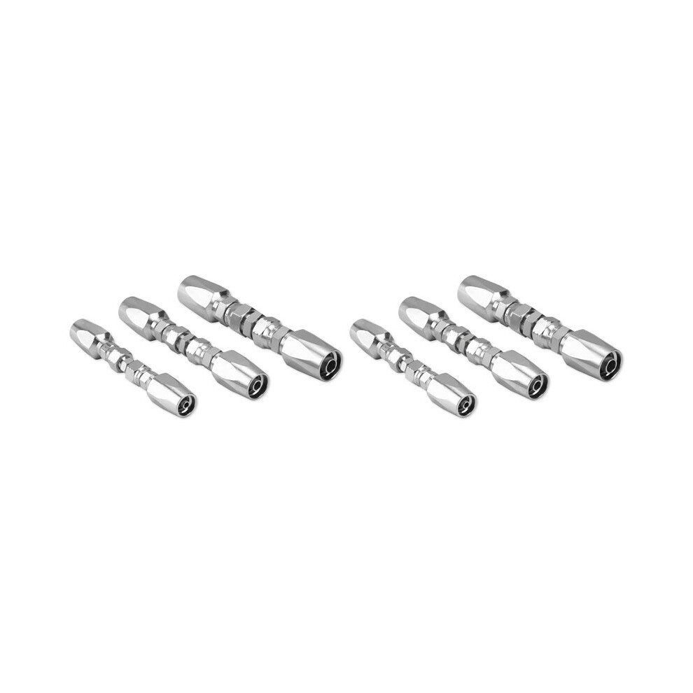 6X Reusable Hydraulic Hose Fittings Repair Kit,1/4In,3/8In,1/2In Id Hydraulic Hose Fittings,Hydraulic Hose Field 4713834220556