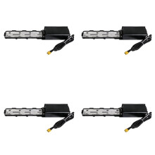 4X for OUXI V8 Electric Bicycle Spare Parts - Battery Base Mounting Plate Bracket with 4-Pin Rail & XT60 Connector