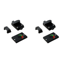 2X Zinc Alloy Bathroom Privacy Lock with Indicator, Vacant/Occupied Sign for WC Restroom Toilet Partition