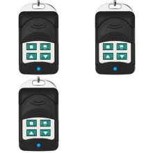 3X New Garage Door Rolling Code Super Metal Four-Button Copy Wireless Remote Control 433MHZ Copy Safety Protection