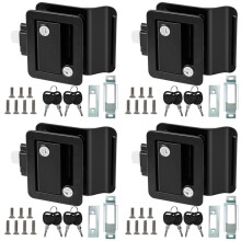 4X RV Travel Trailer Entry Door Lock, Door with Paddle Deadbolt, RV Handle