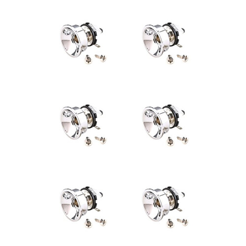 6X Tomada de Saída Estéreo Jack de Guitarra de 6,35 mm 1/4 Polegadas para Peças de Guitarra Elétrica Telecaster