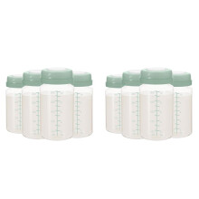Lot de 8 Biberons de 300 Ml pour la Conservation Du Lait Maternel, Compatibles avec le Refroidisseur Lait Maternel pour de 650 Ml, Récipient