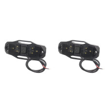 2X White UTV Dome Light Roll Bar Mount LED Roll Cage Utility Light W/ for for RZR for UTV 4WD for