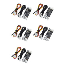 5X Single 12V 0.8A PWM 2-3 Wire Fan Temperature Control Speed Controller Chassis Computer Noise Reduction Module