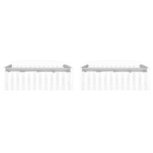 2X 3-in-1 Hoezen voor de Wiegrail voor Doorkomende Tandjes, Zachte, Ademende Anti-Botsings Hoes voor de Wiegrail, Randbeschermstrip