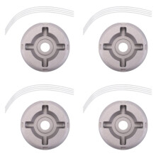 4pc Universal Aluminum Alloy Lawn Mower  with Nylon Steel Lawn Mowing , Lawn Mower Replacement Parts